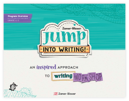 Jump into Writing! brochure cover