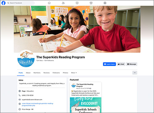 The Superkids Facebook Page