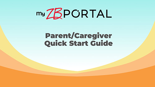 Parent/Guardian Quickstart Guide cover with a family-oriented theme.