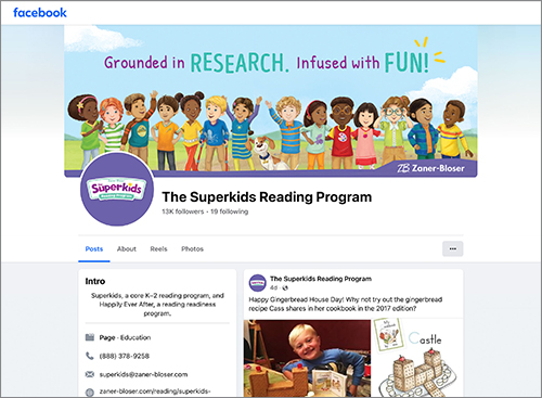 The Superkids Facebook Page