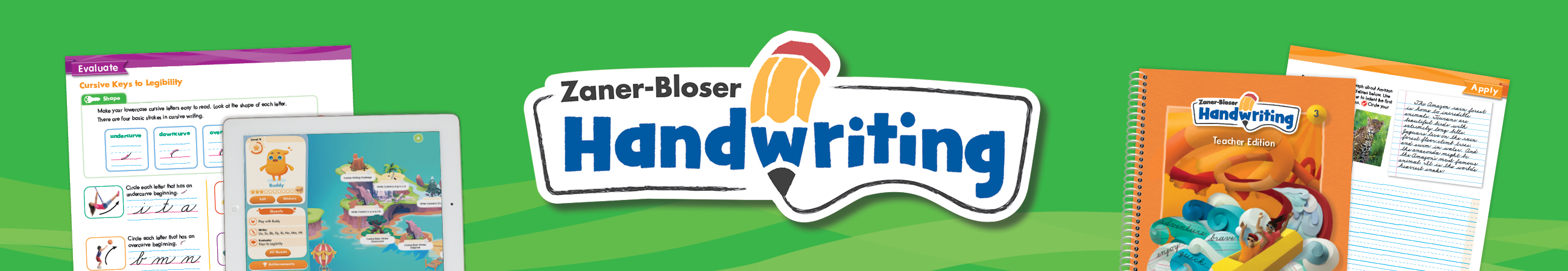 Zaner-Bloser Handwriting Shine on! Build Manuscript and Cursive Skills K-6