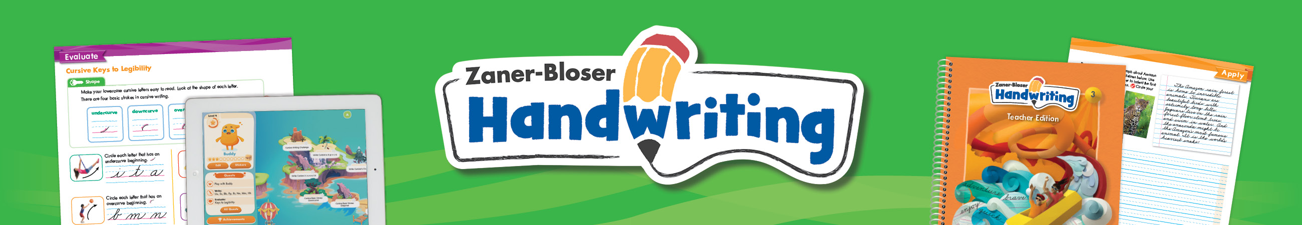 Zaner-Bloser Handwriting Shine on! Build Manuscript and Cursive Skills K-6