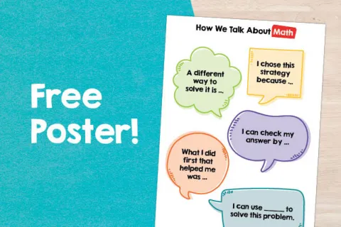 Poster featuring speech bubbles like "A different way to solve it is..."