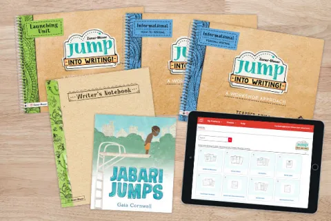 Jump Into Writing classroom package displayed