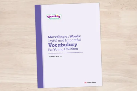 Cover image of "Marveling at Words: Joyful and Impactful Vocabulary for Young Children" by Dr. Molly Ness